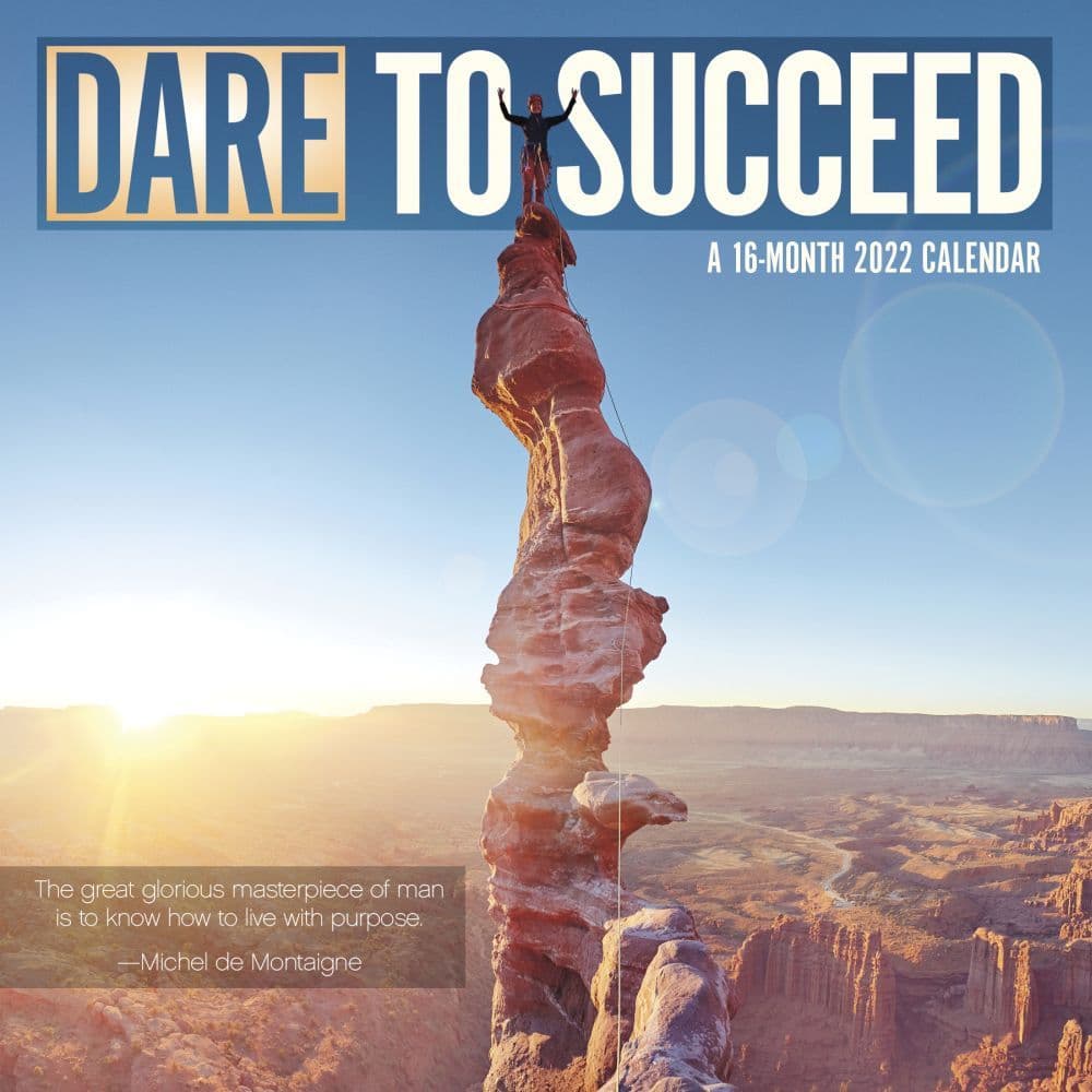 Dare to Succeed 2022 Wall Calendar