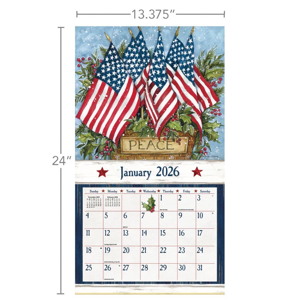 Old Glory 2026 Wall Calendar by Susan Winget_ALT6