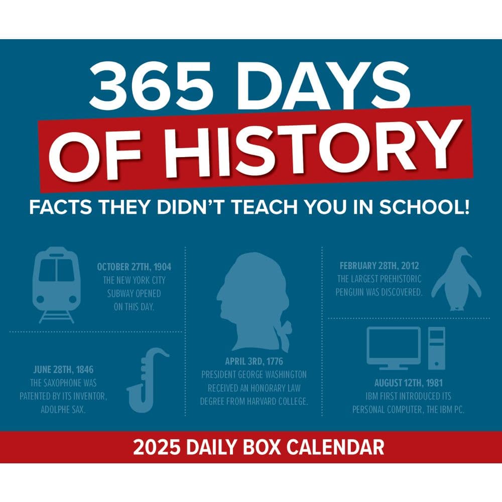 365 Days of History 2025 Desk Calendar Alt4