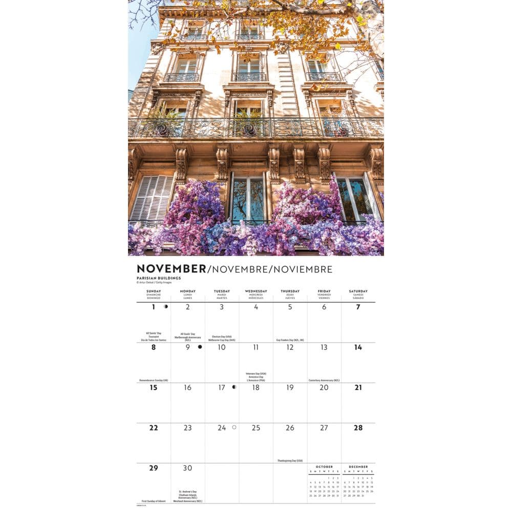 Parisian Lifestyle 2026 Mini Wall Calendar Fourth Alternate Image