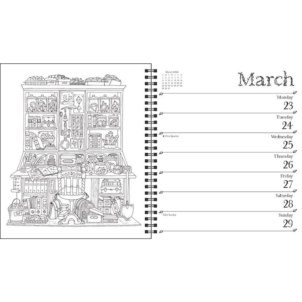 Johanna Basford Coloring 2026 Planner Second  Alternate Image