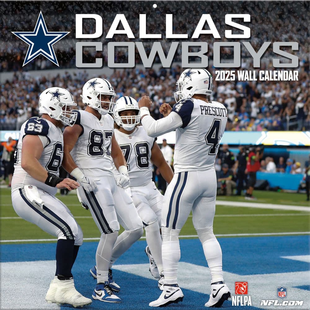 NFL Dallas Cowboys 2025 Wall Calendar Main Image