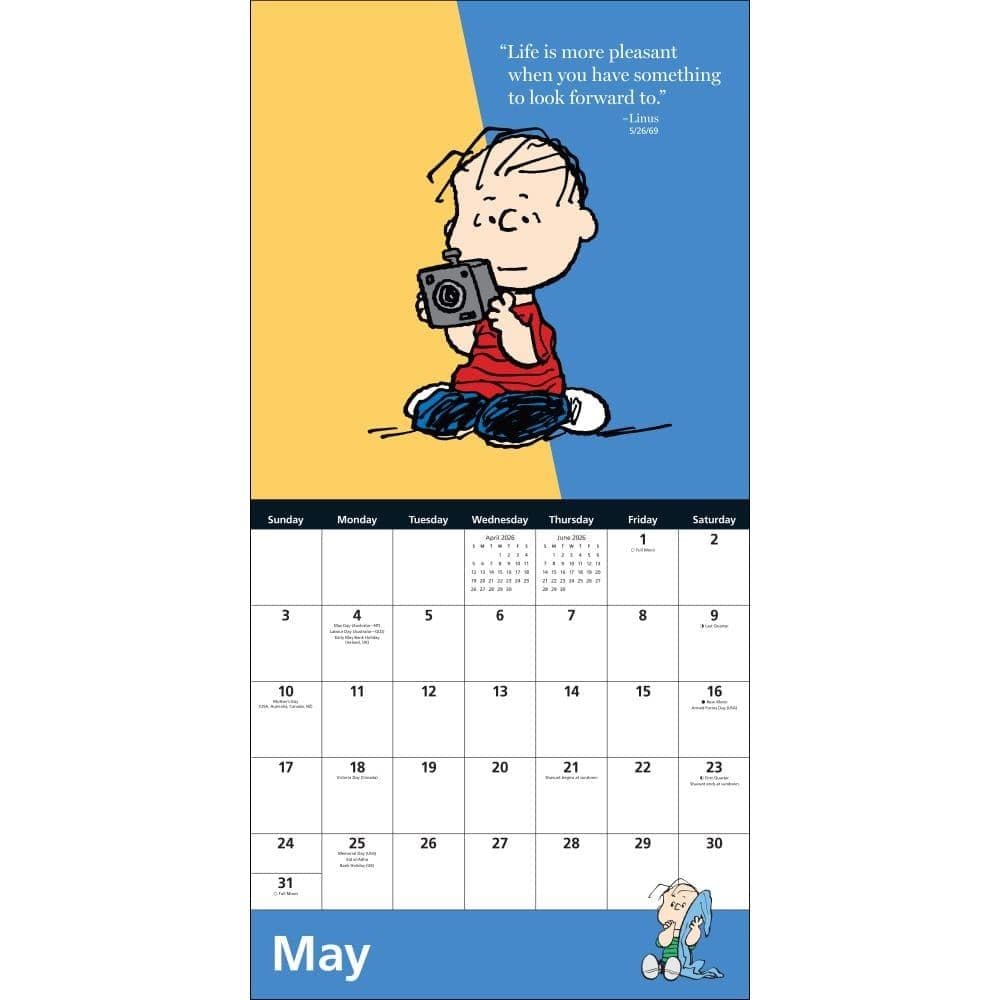 Peanuts 2026 Wall Calendar Third Alternate Image