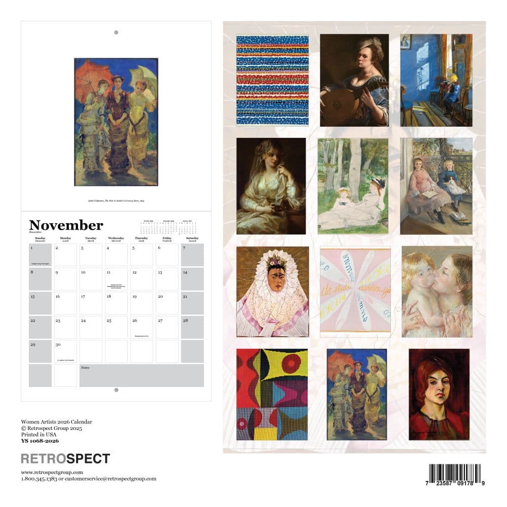 Women Artists 2026 Wall Calendar First Alternate image