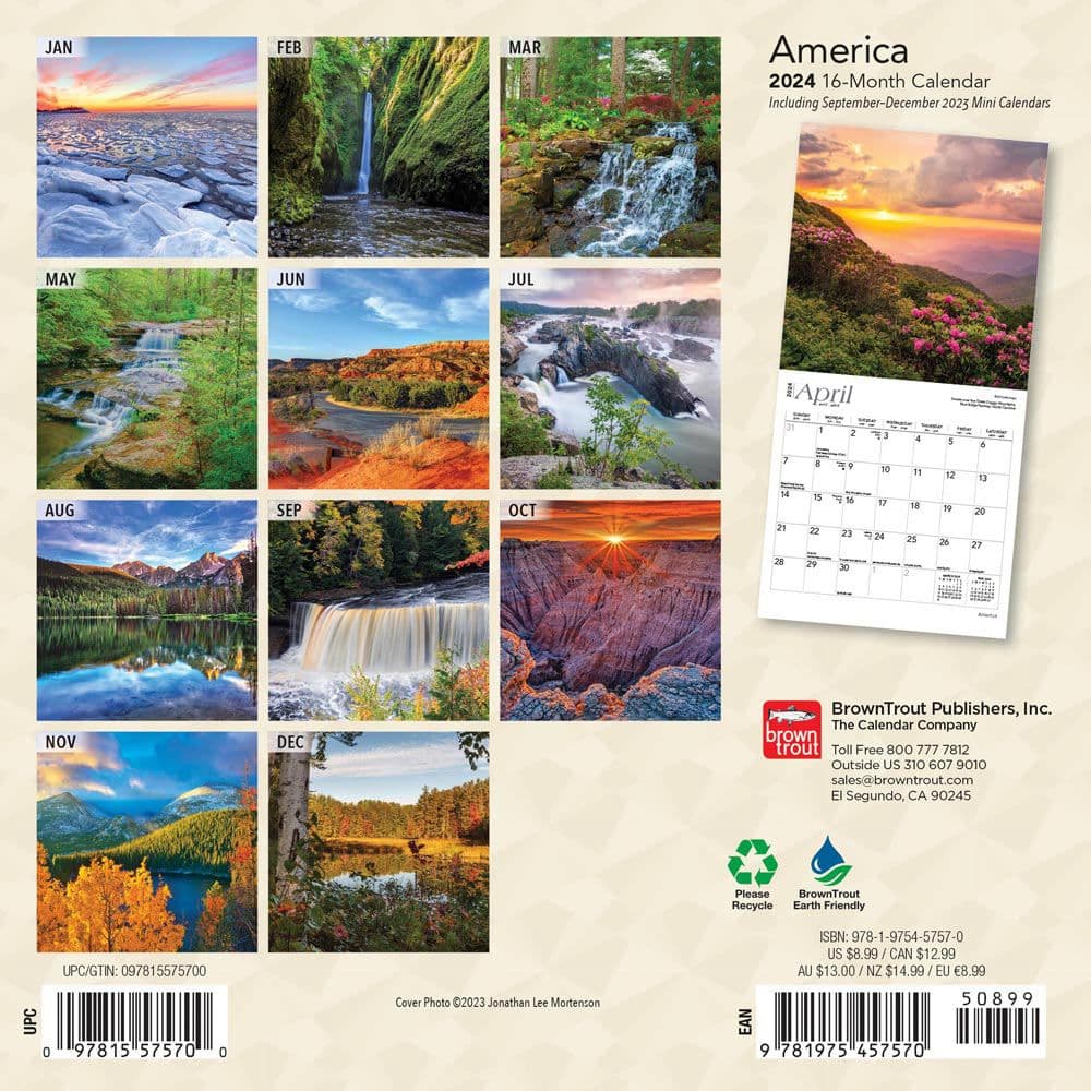 America 2024 Mini Wall Calendar First Alternate Image width=&quot;1000&quot; height=&quot;1000&quot;