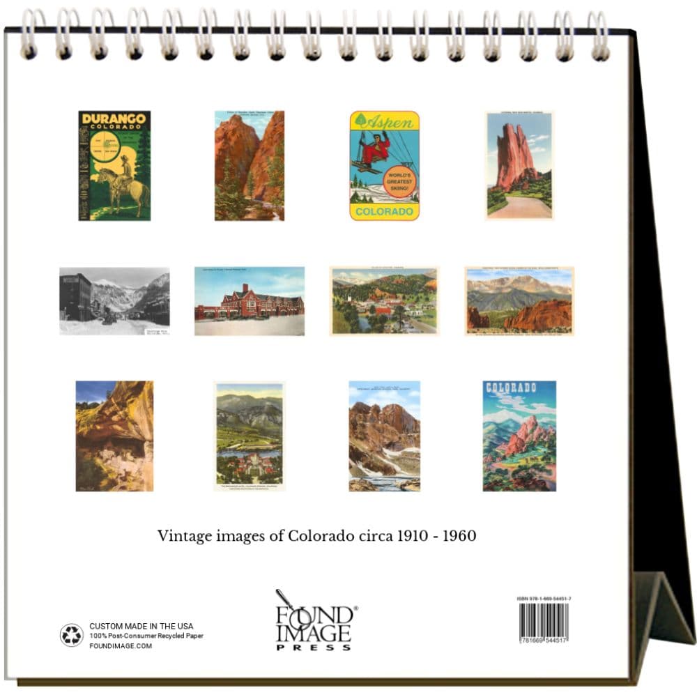 Nostalgic Colorado 2025 Easel Desk Calendar First Alternate Image width="1000" height="1000"