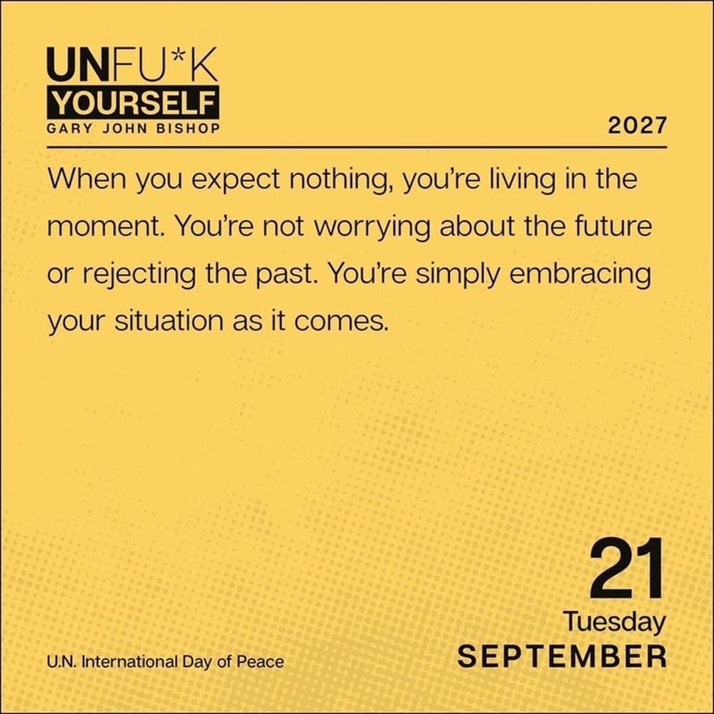 Unfu*k Yourself 2027 Desk Calendar Sixth Alternate Image