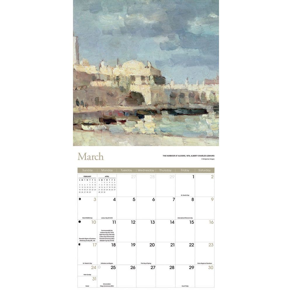 Impressionist 2024 Wall Calendar