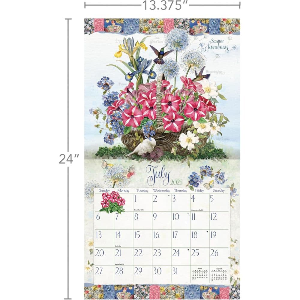 Garden Botanicals by Barbara Anderson 2025 Wall Calendar - Calendars.com