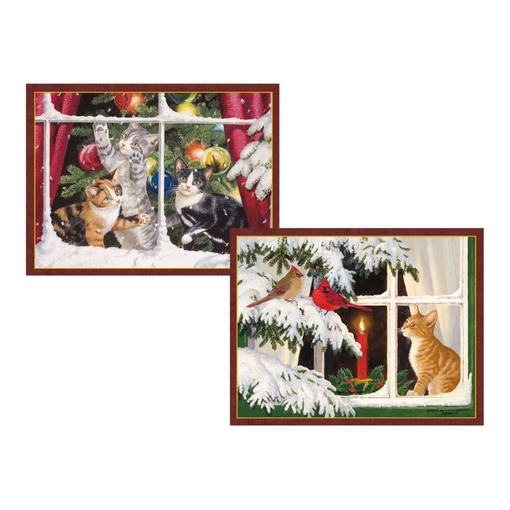 Kitten Christmas 5.375 In X 6.875 In Assorted Boxed Christmas Cards Main Image