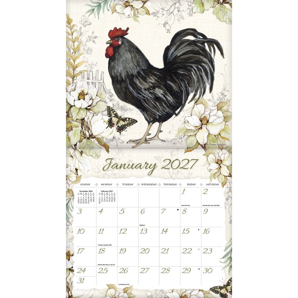 Proud Rooster Special Edition 2027 Wall Calendar Second Alternate Image