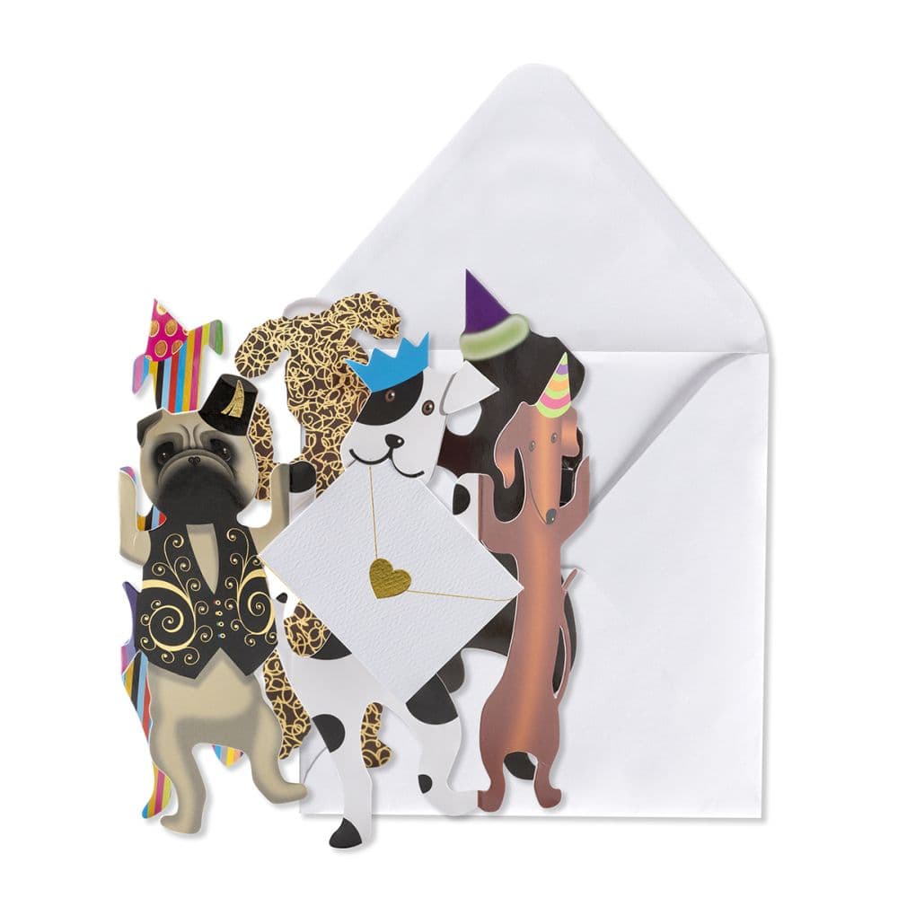 Dogs with Party Hats Blank Card Main Product Image width=&quot;1000&quot; height=&quot;1000&quot;