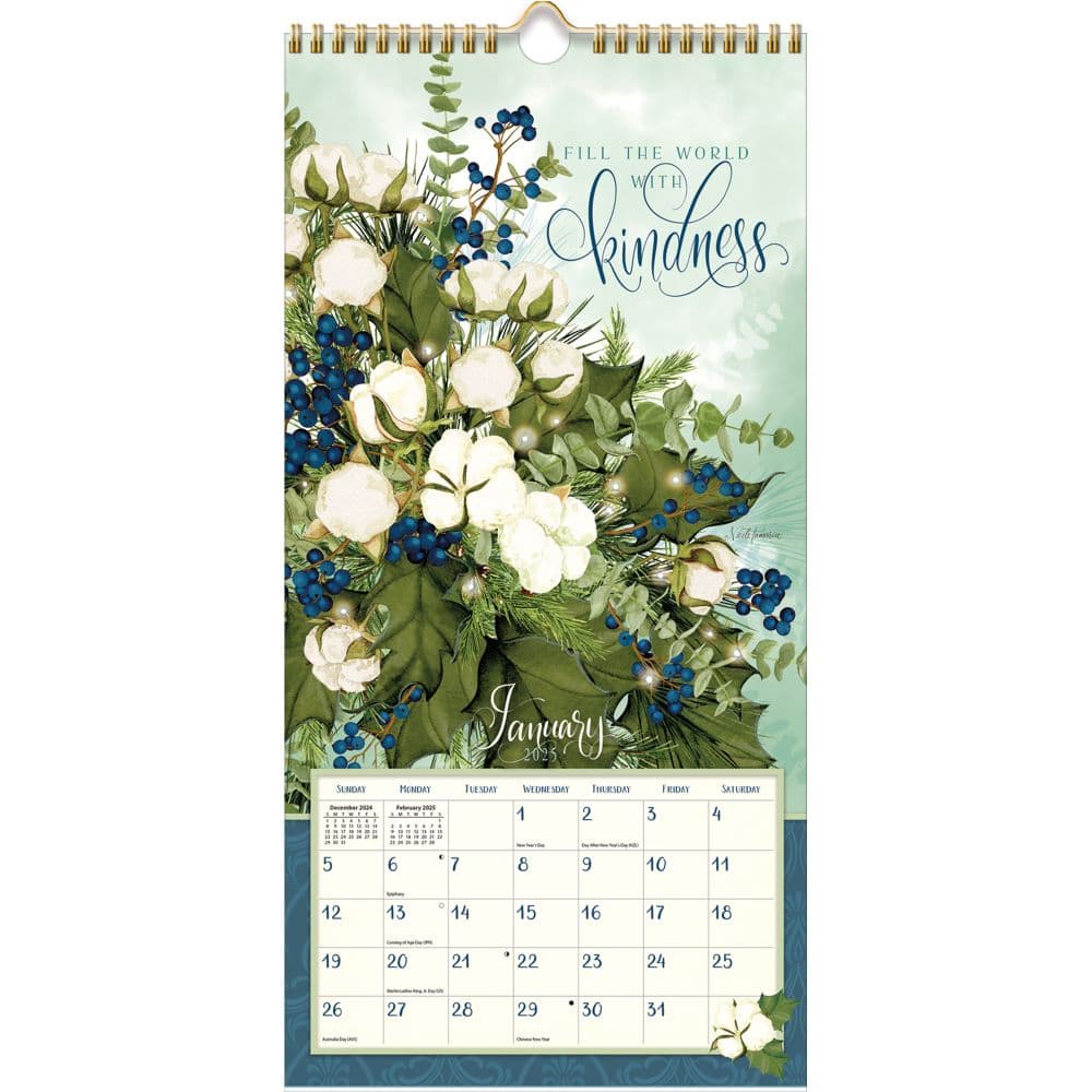 Abundant Friendship by Nicole Tamarin 2025 Vertical Wall Calendar Second Alternate Image width="1000" height="1000"