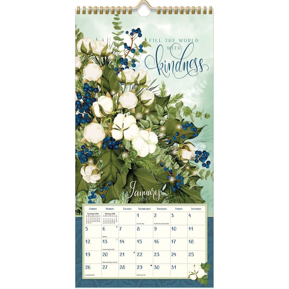 Abundant Friendship by Nicole Tamarin 2025 Vertical Wall Calendar ...