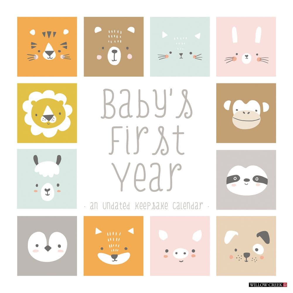 image Babys First Year Undated Wall Calendar