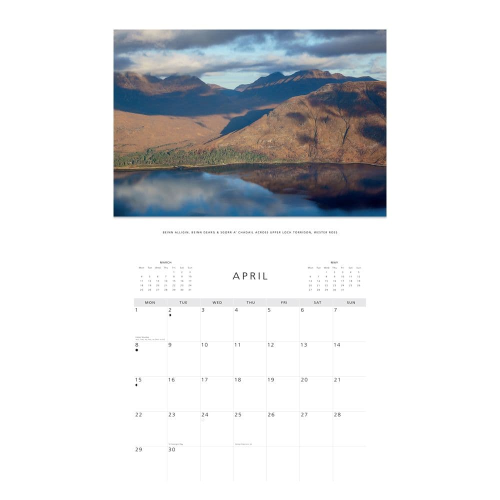 Scottish Highlands 2024 Wall Calendar