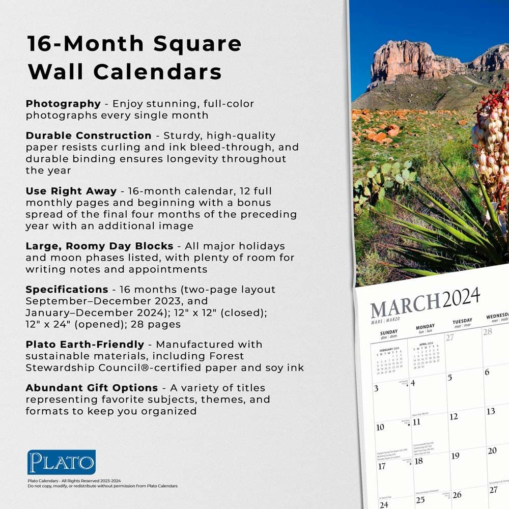 Americas National Parks 2024 Wall Calendar Fourth Alternate Image width=&quot;1000&quot; height=&quot;1000&quot;