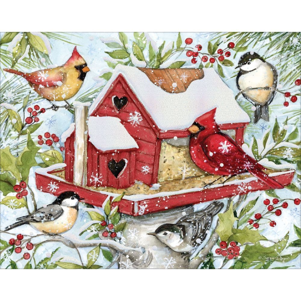 Winter Birds by Susan Winget Assorted Christmas Cards Alt1