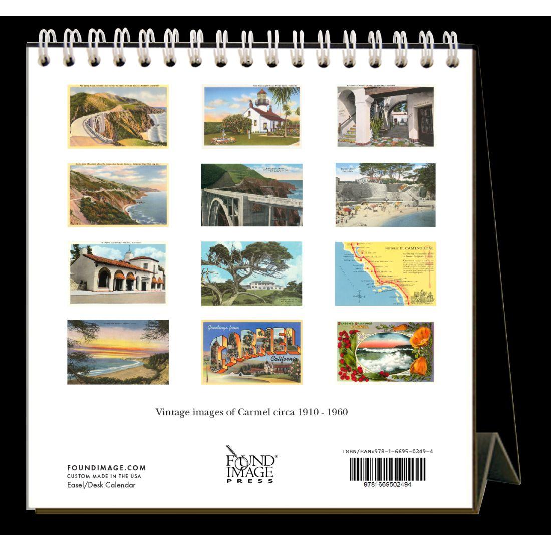 Carmel Nostalgic 2024 Easel Desk Calendar