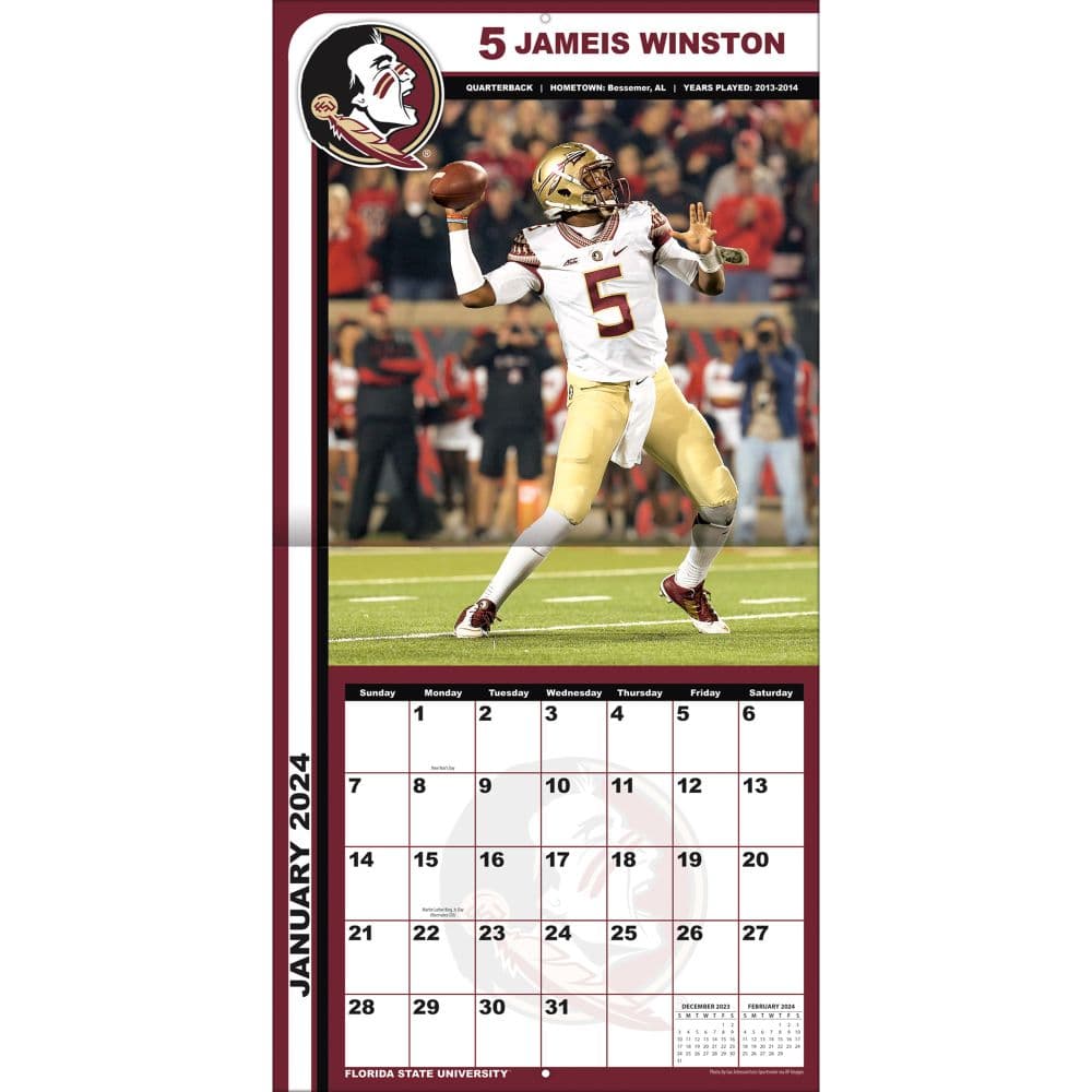 Florida State Seminoles 2024 Wall Calendar