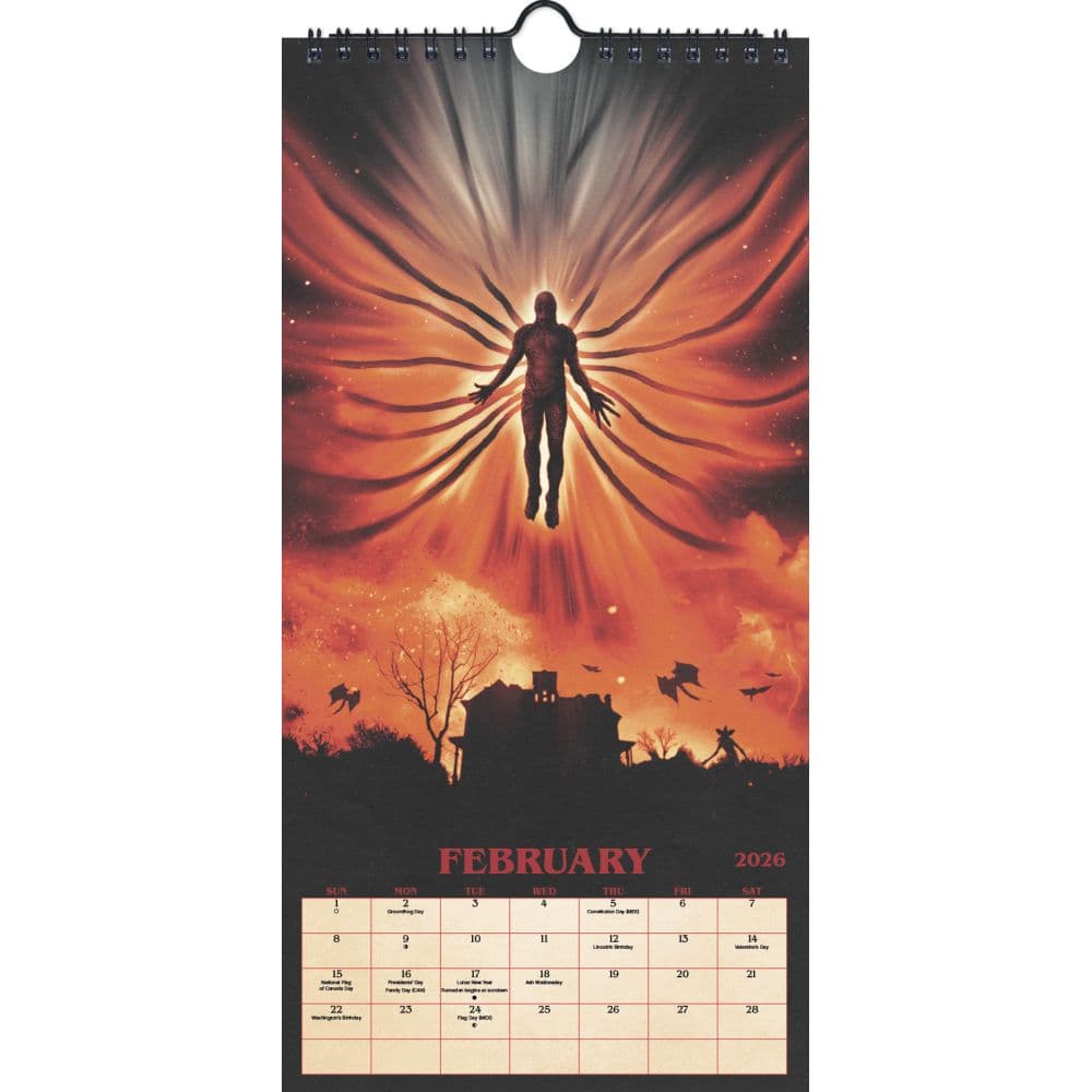 Stranger Things 2026 Slim Wall Calendar Sixth Alternate Image
