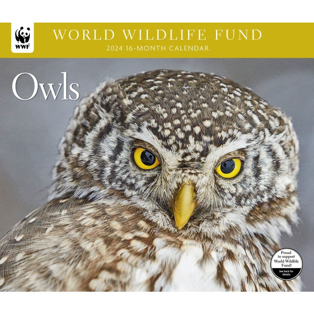 Owls WWF 2025 Wall Calendar