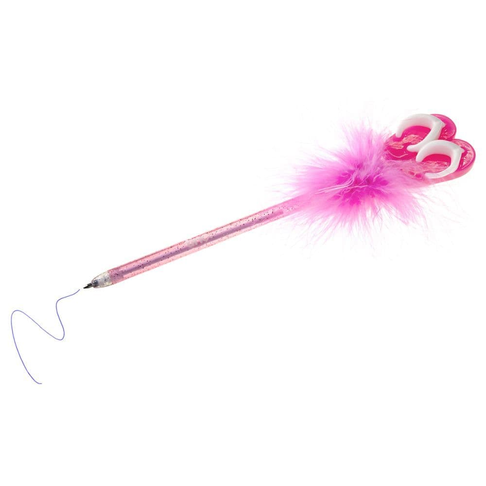 Mallo Pink Feather Pen Flip Flops Alternate Image 3