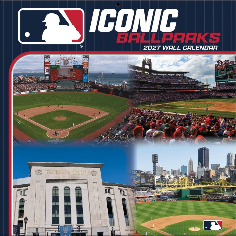 image MLB Iconic Ballparks 2027 Wall Calendar Main Product Image
