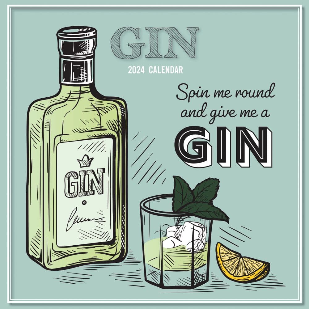 Gin 2024 Wall Calendar Main Product Image width=&quot;1000&quot; height=&quot;1000&quot;