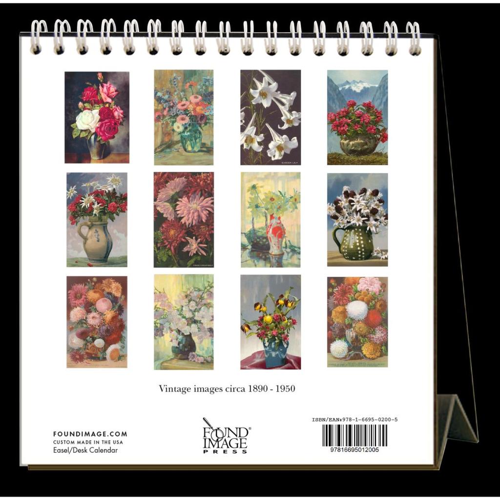 Flowers Nostalgic 2024 Easel Desk Calendar First Alternate Image width=&quot;1000&quot; height=&quot;1000&quot;