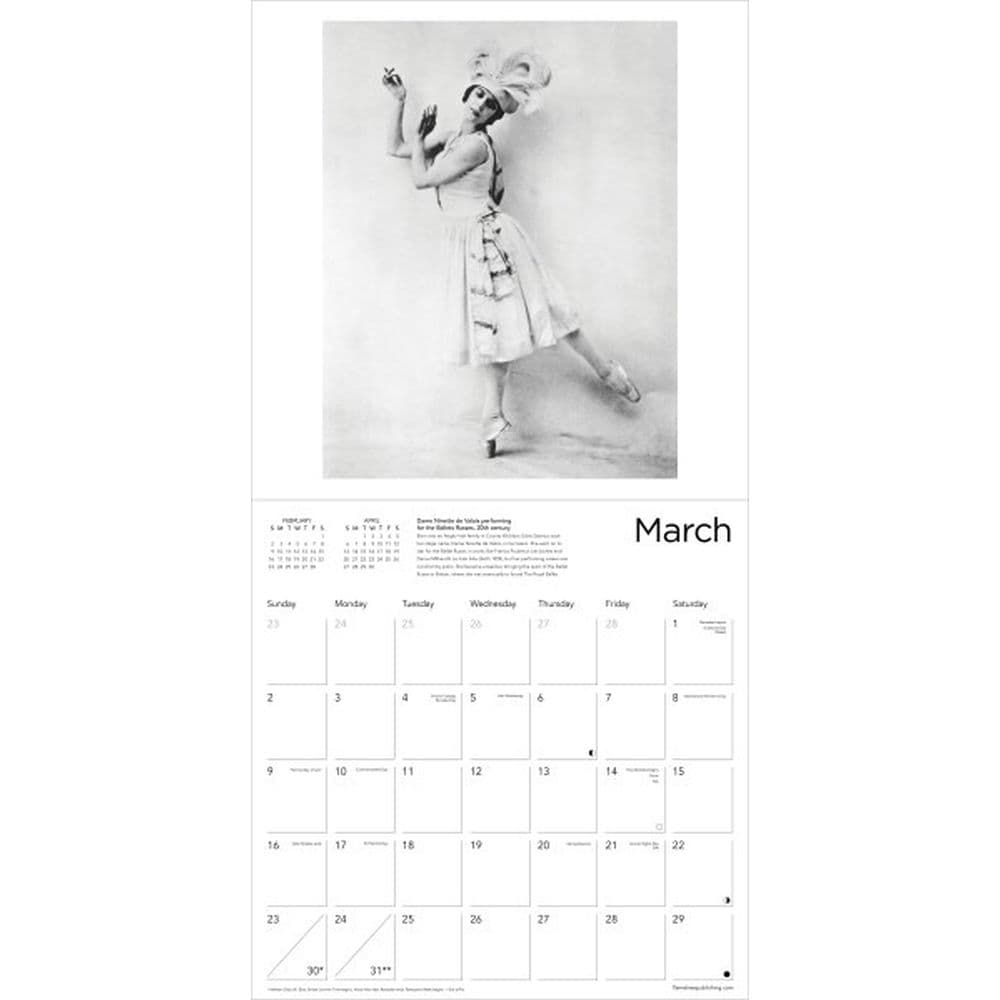 Classic Ballet 2025 Wall Calendar Second Alternate Image