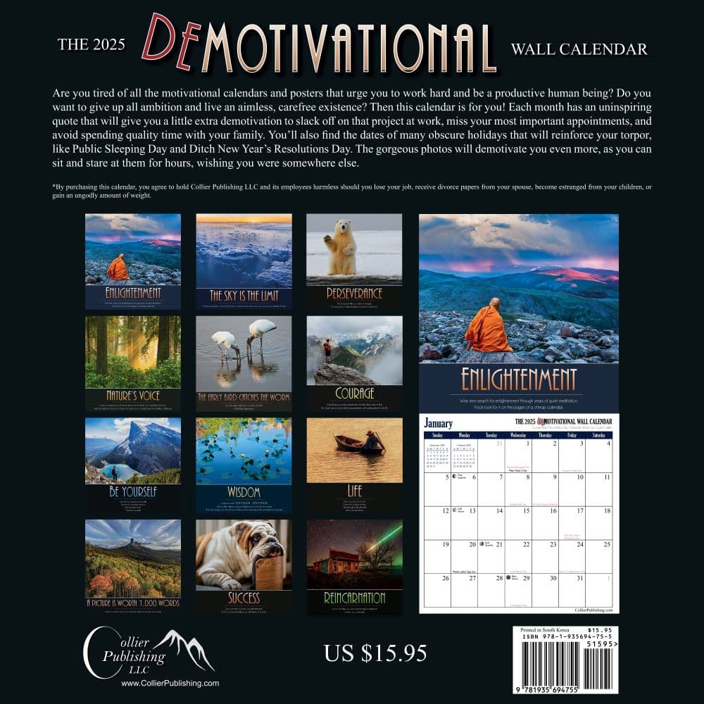 Demotivational 2025 Wall Calendar First Alternate Image