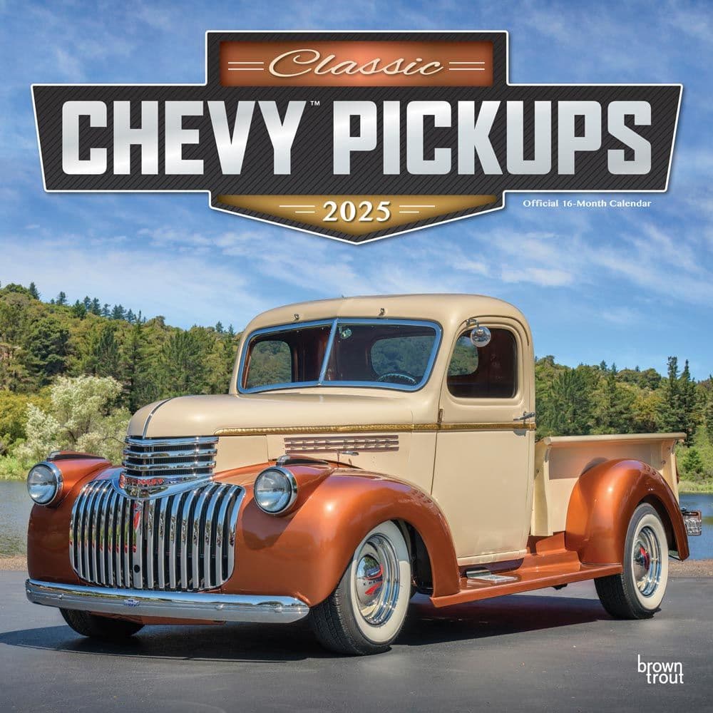 Chevy Classic Pickups 2025 Wall Calendar Main Image