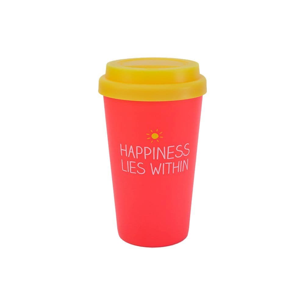 Happiness Lies Within Plastic Travel Mug