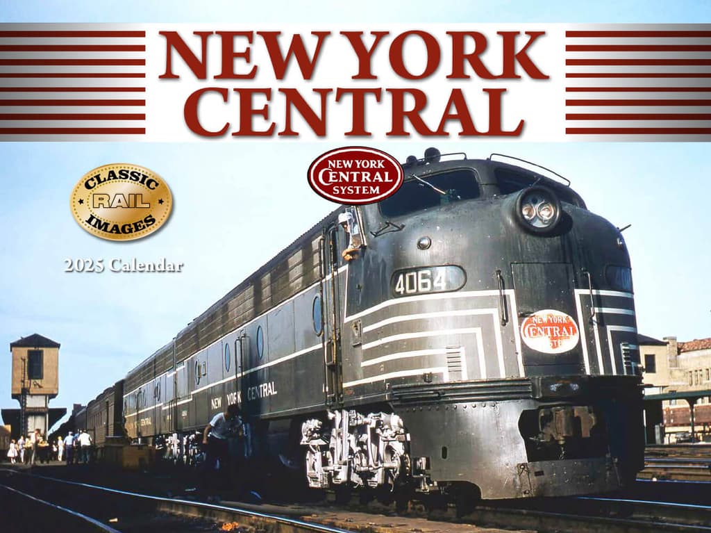 New York Trains Central Railroad 2025 Wall Calendar