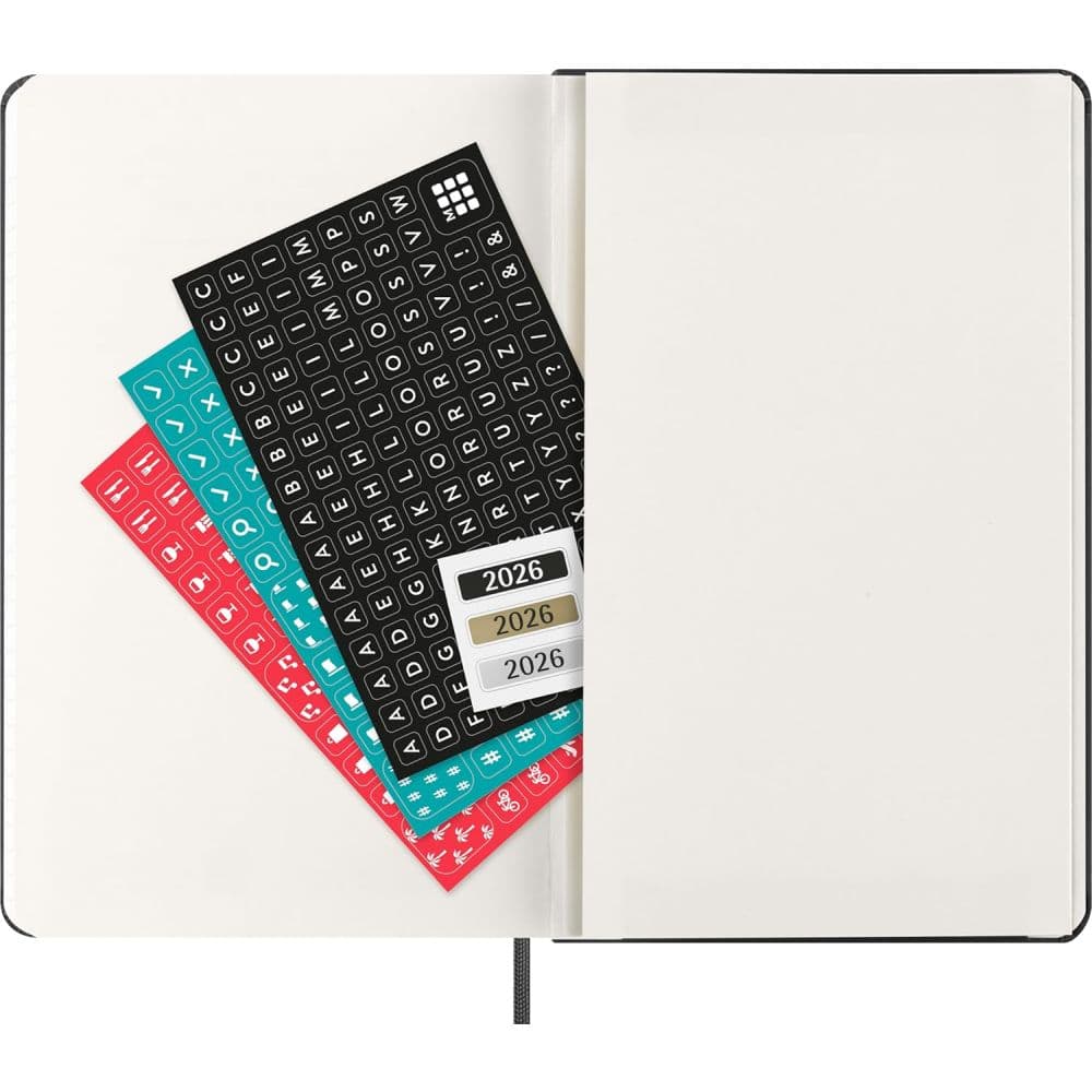 Moleskine Large Vertical Black Hard Cover 2026 Planner Third Alternate Image