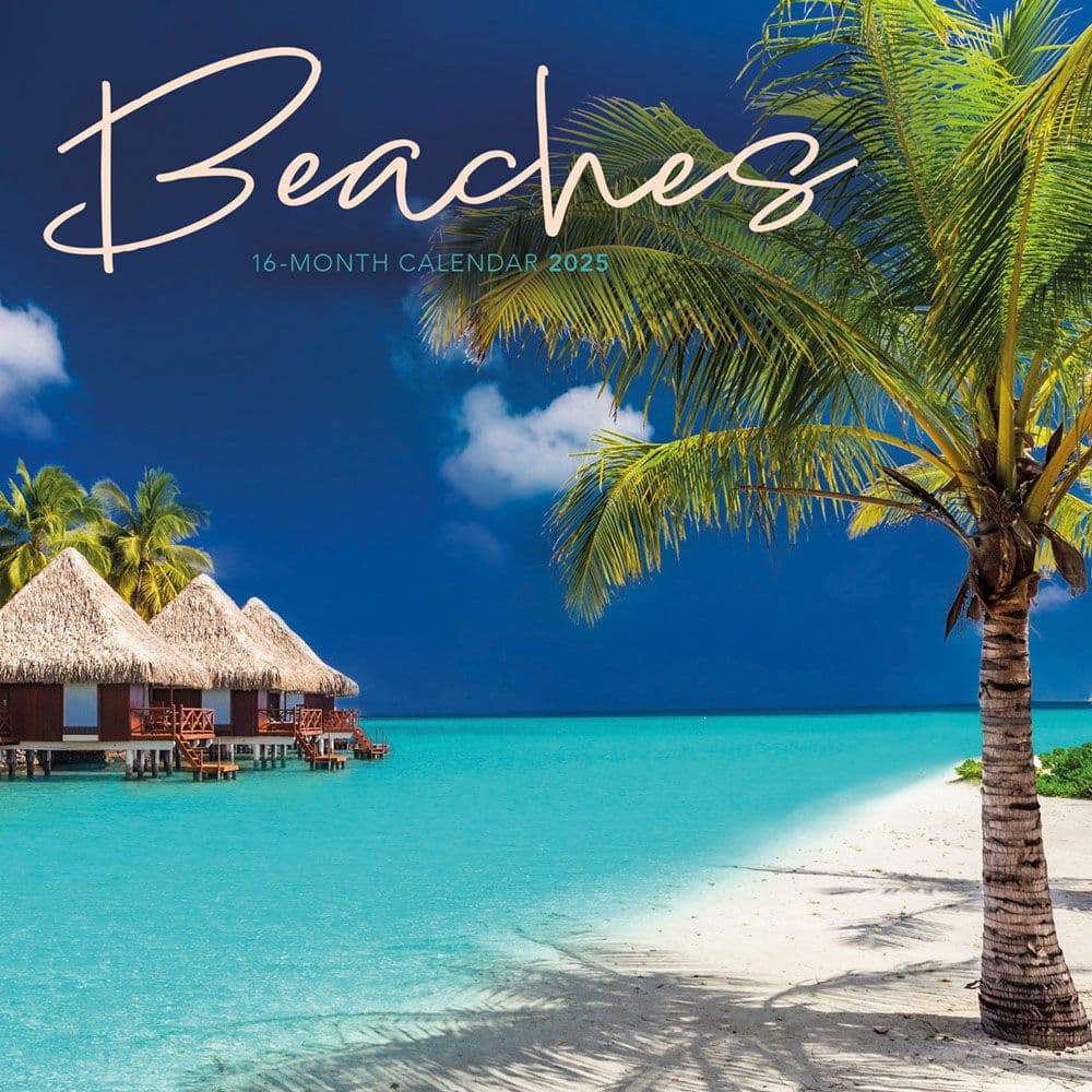 Beaches 2025 Mini Wall Calendar