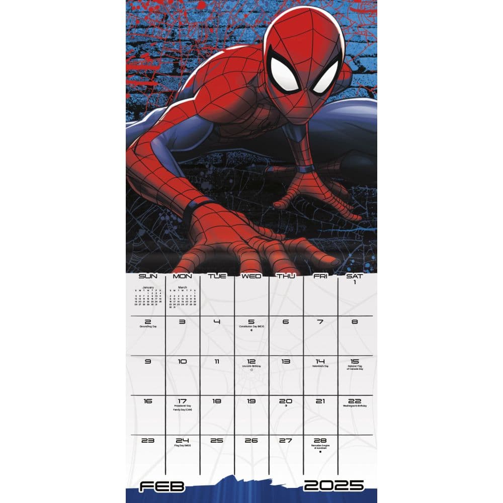 Spider-Man 2025 Mini Wall Calendar Alt3