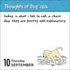 image Thoughts of Dog 2026 Desk Calendar Third Alternate Image