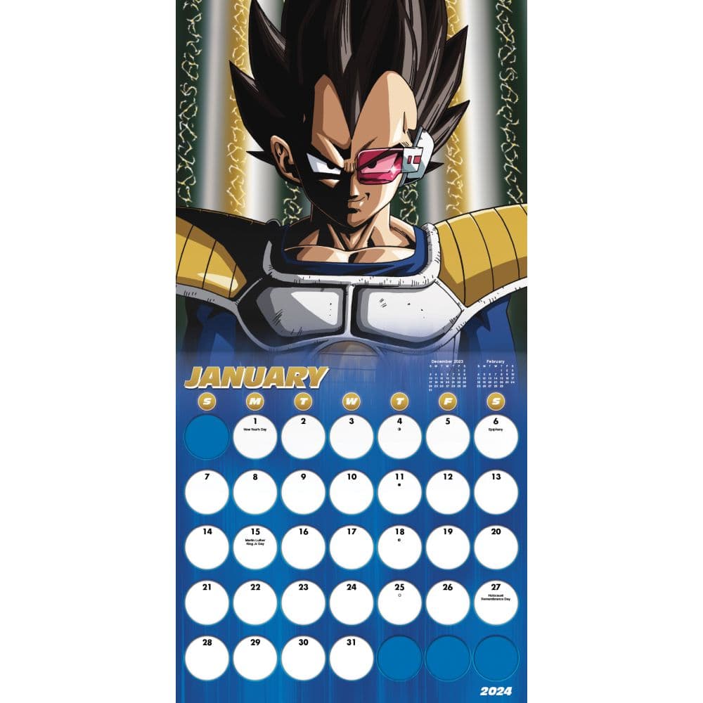 Dragon Ball Z 2024 Wall Calendar