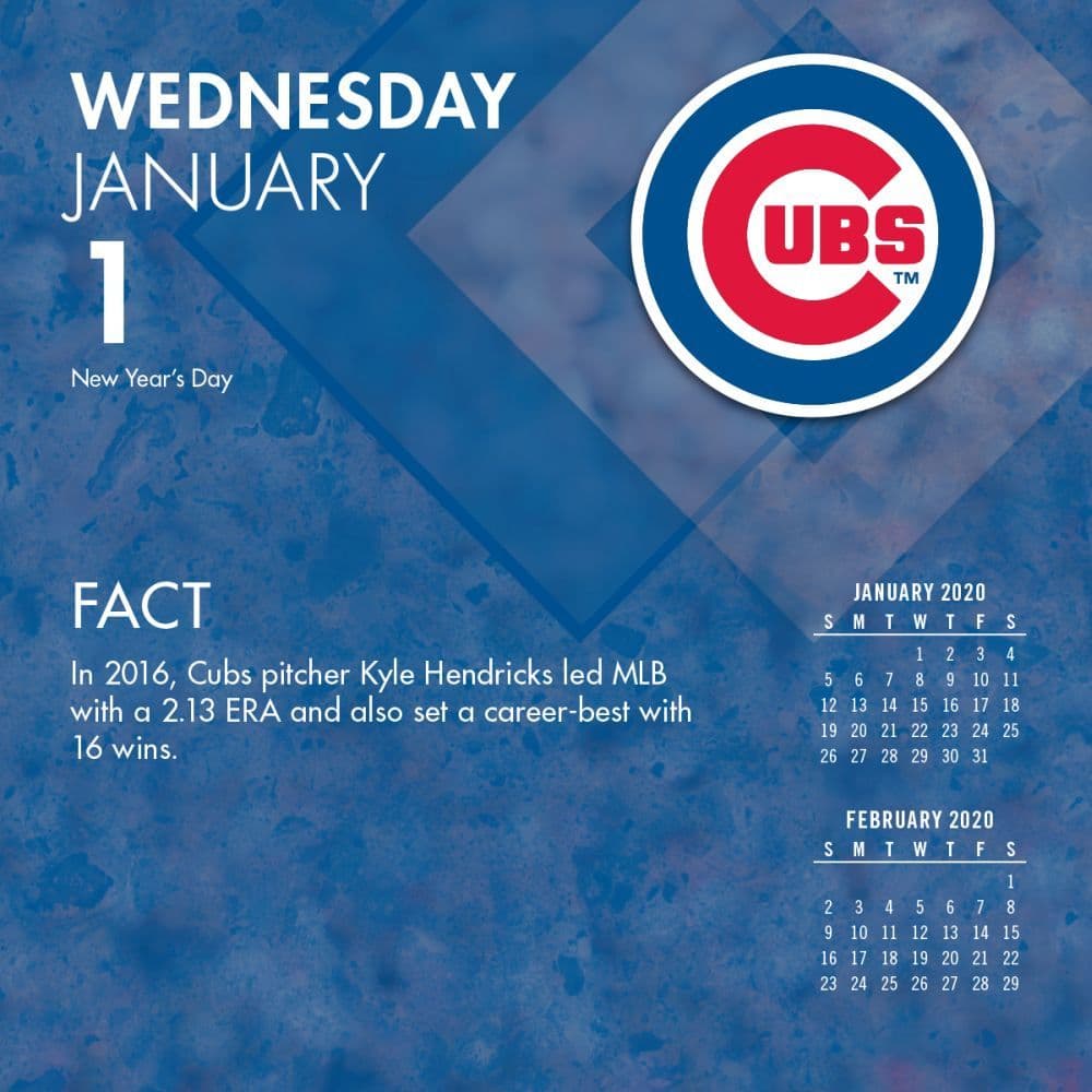 Chicago Cubs Desk Calendar
