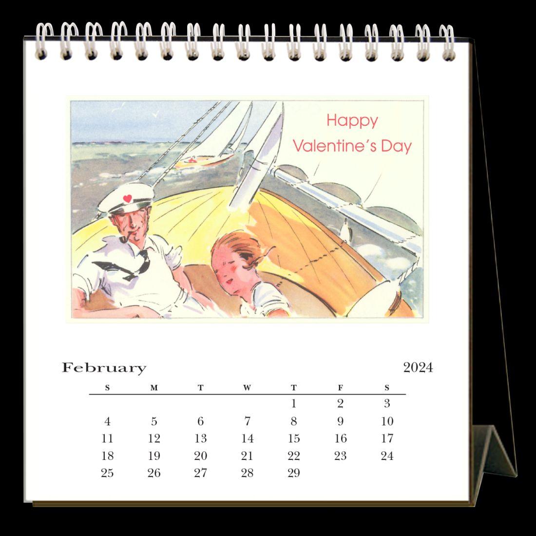 Sailing 2024 Easel Desk Calendar