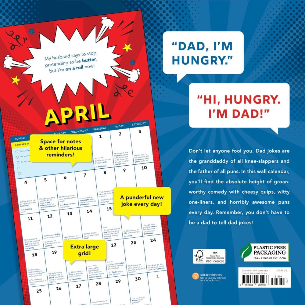 Dad Jokes 2027 Wall Calendar First Alternate Image