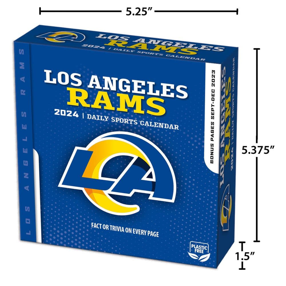 Los Angeles Rams 2024 Desk Calendar