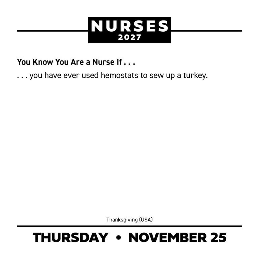 Nurses 2027 Desk Calendar Third Alternate Image