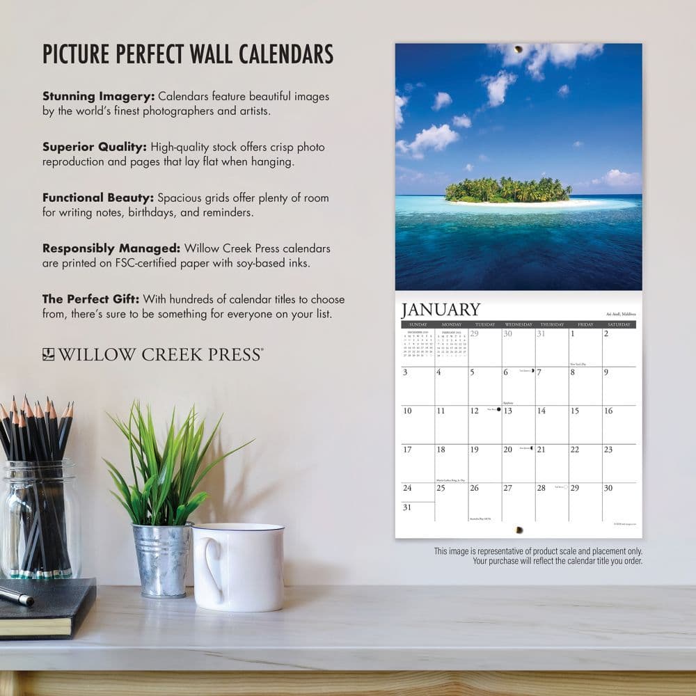 Ocean View Wall Calendar