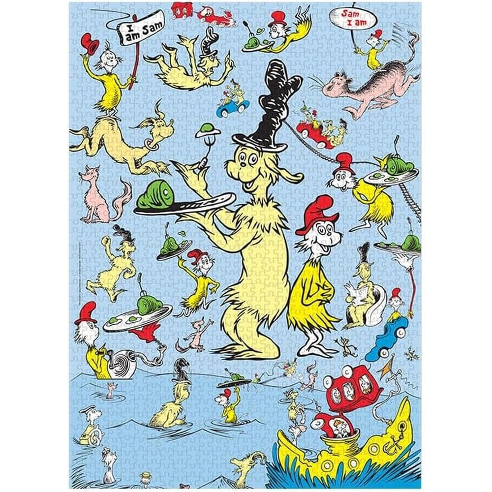 Dr Seuss Green Eggs 1000 Piece Puzzle First Alternate Image