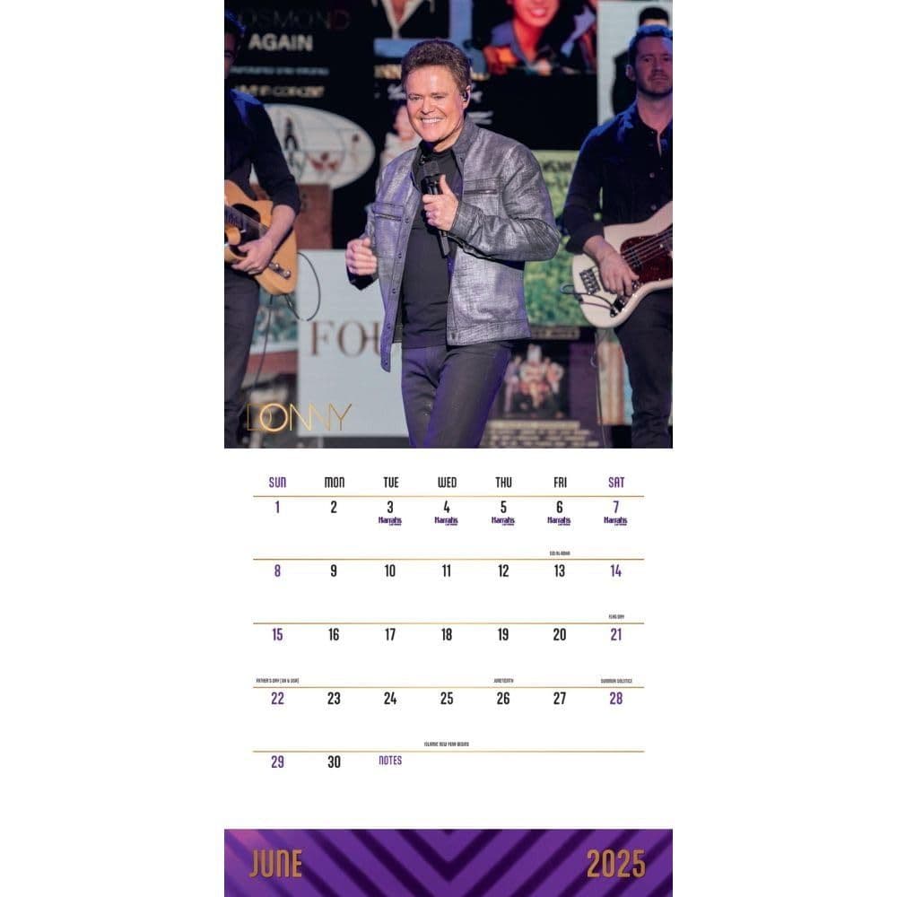 Donny Osmond 2025 Wall Calendar Third Alternate Image