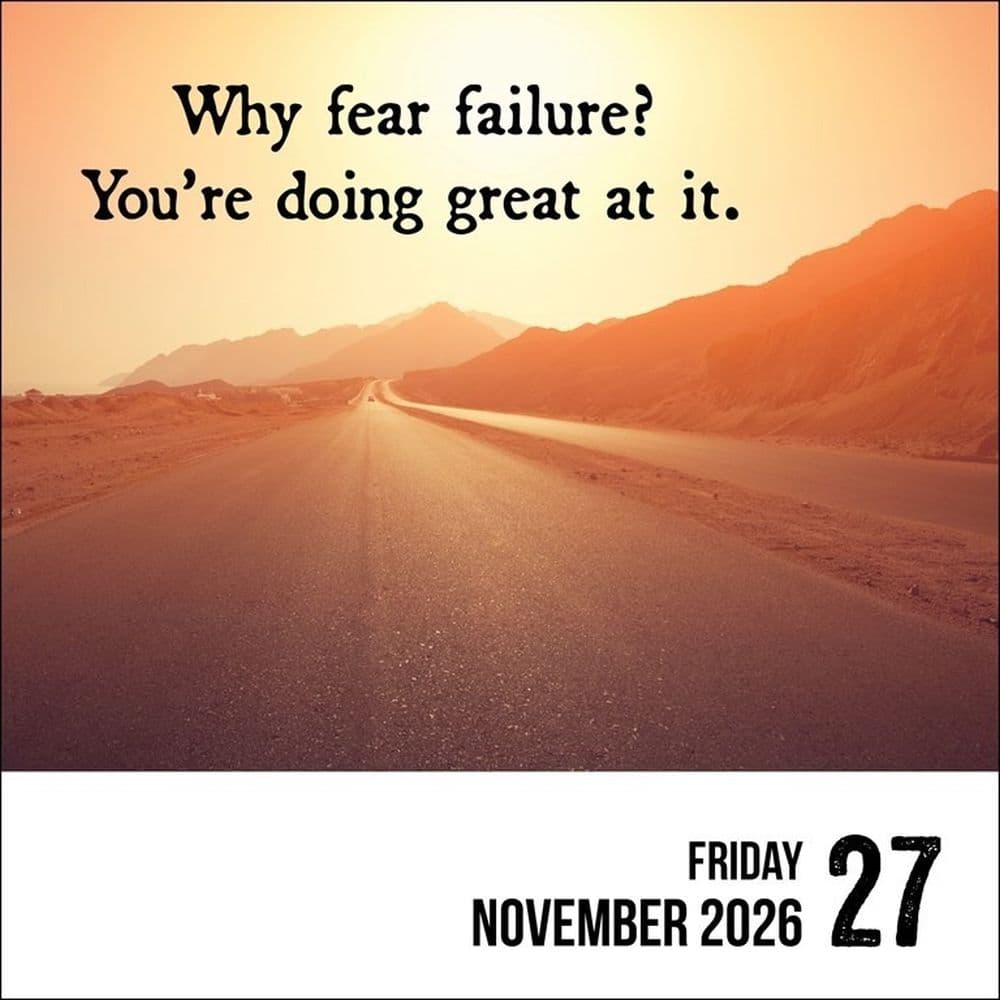 Unspirational 2026 Desk Calendar Third Alternate Image