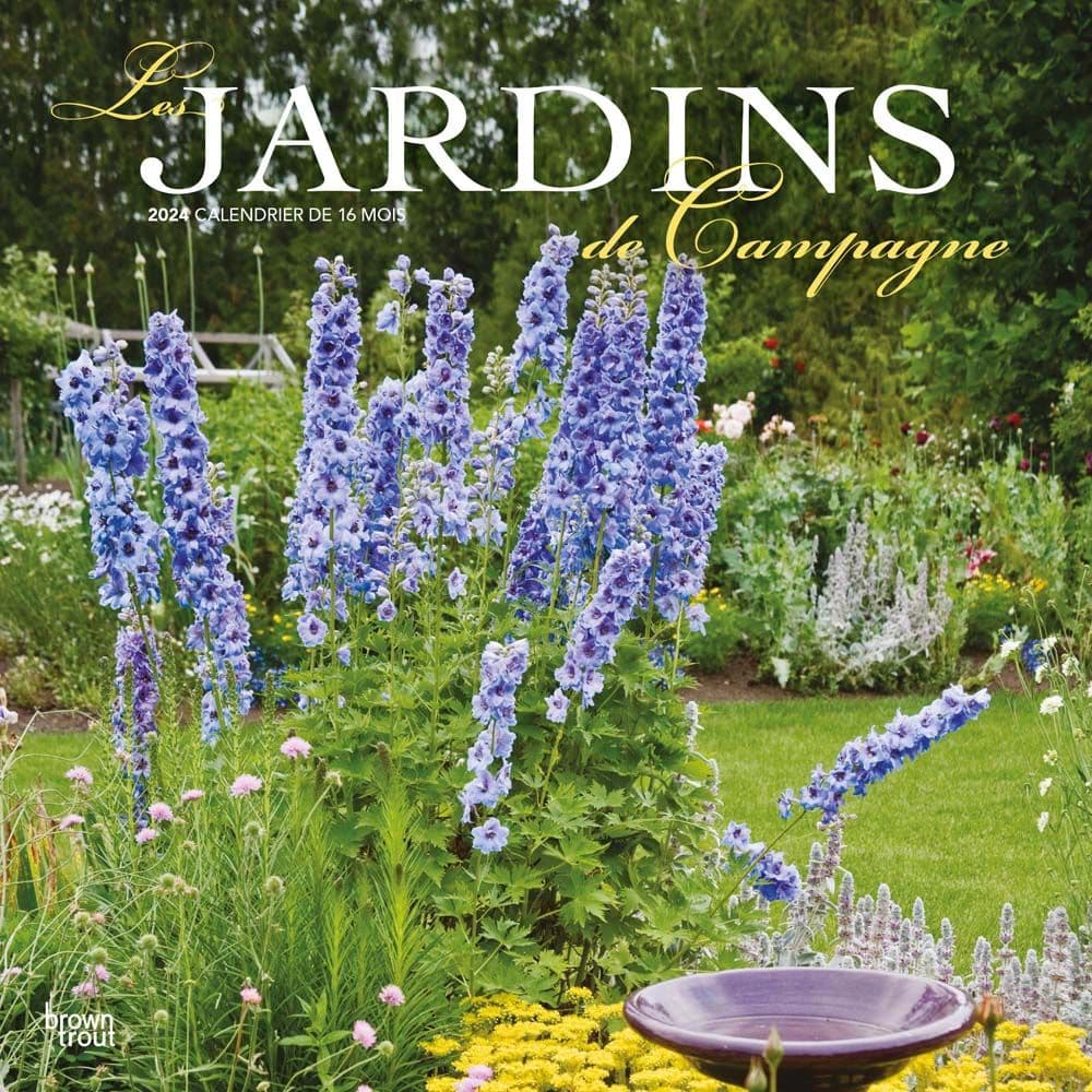 Gardens Jardins de Campagne 2024 Wall Calendar Main Image